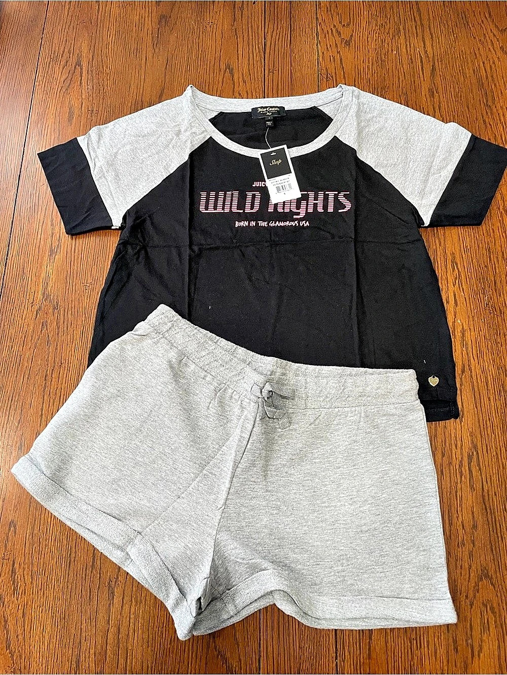 Juicy Couture Wild Nights Tee & Short Set S